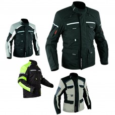 Giacca Tessuto Moto Impermeabile Imbottitura Termica Sfoderabile Gran Touring
