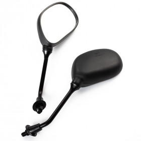 A-Pro Specchietti 10mm Coppia Nero Retrovisori Universali Scooter Moto