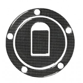 Adesivo Tappo Serbatoio Resina 3D 5 Fori Adesivi Moto Stickers Carbon