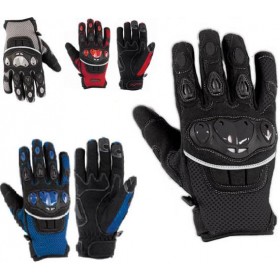 Guanto Tessuto Moto Protezione Nocche Estivo Tessuto Mesh Traforato Estivo