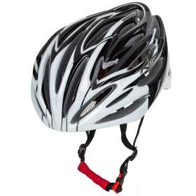 Casco Bici Mountain MTB Strada Corsa Ciclismo Bicicletta Regolabile Nero Bianco