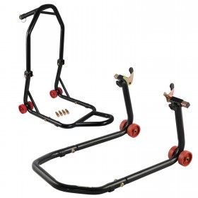 Cavalletto Alza Moto Universale Kit Anteriore Sottocanotto Posteriore Racing