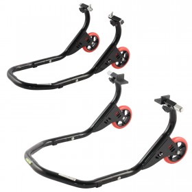 Cavalletto Alza Moto Universale Kit Anteriore Posteriore adattatore forchetta