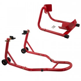 Cavalletto Alza Moto Universale Kit Anteriore Posteriore adattatore a L