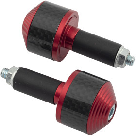 Set Bilancieri Contrappesi Stabilizzatori Manubrio Moto Scooter Alluminio Rosso