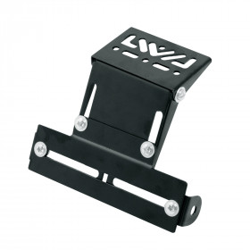 Porta Targa Regolabile Adattabile Universale Moto Nero