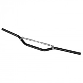 Manubrio Alluminio Moto Scooter ATV Cross Enduro Piega Bassa 22 mm Nero