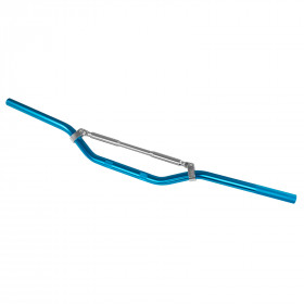 Manubrio Alluminio Moto Scooter ATV Cross Enduro Piega Bassa 22 mm Blu