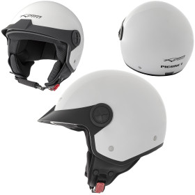 Casco Jet Scooter Moto Quad Omologato ECE 22 06 Visiera Sonicmoto Bianco
