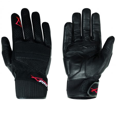 Guanto Pelle Tessuto Tecnico Mesh Traforato Corto Estivo Leggero Traspirante