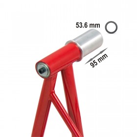 Adattatorre Perno Cavalletto Monobraccio Alzamoto Metallo 53.6 