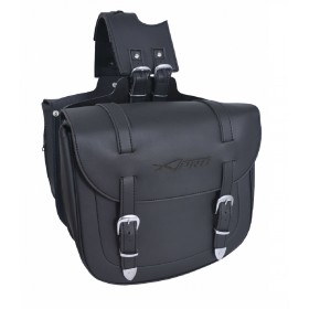 Bisacce Moto Coppia Borse Custom Universali Sotto Sella Nero