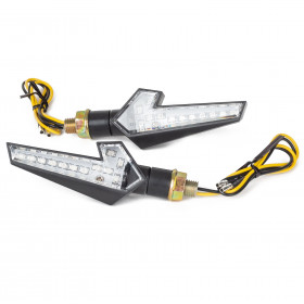 Design Direzione LED Indicatori Frecce Segnalatori 12V Omologati Universali Nero