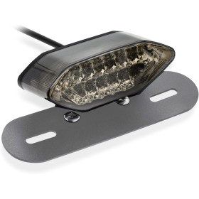 Fanale Porta Targa Metallo Posteriore Led Moto Omologato Luce Stop Targa Cromo