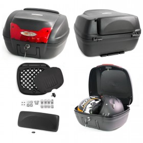 Bauletto Moto Scooter Baule Valigia Rigida Touring Universale Nero