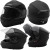 Casco Apribile P/J Modulare Touring Moto Sport Visiera Parasole Nero opaco