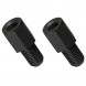 AS4603BLAC - Pair adapters mirrors of the motorcycle M10 -> M10 clockwise converter