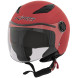 BIKESTAR RED - Polycarbonate jet helmet specific designed for children