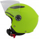 BIKESTAR MATT GREEN - Polycarbonate jet helmet specific designed for children