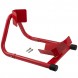 A-PRO Cavalletto Alza Moto Anteriore Solleva Blocca Ruota Universale Rosso sonicmotoshop