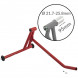 CM8000RED_CR8504SILV - Rear Stand Single Sided Pin 21.7-25.8mm