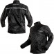 Rain-Jacket-Over-Coat-Lined-Scooter-Motorcycle-Warterproof-Motorbike-Black-Composit