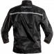 Rain-Jacket-Over-Coat-Lined-Scooter-Motorcycle-Warterproof-Motorbike-Black-Back