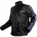 Rain-Jacket-Over-Coat-Lined-Scooter-Motorcycle-Warterproof-Motorbike-Blue-Front