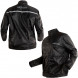 Rain-Jacket-Motorbike-Over-Coat-Motorcycle-Scooter-Warterproof-Lined-Black-Composit
