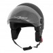 Jet Helmet Vision A-Pro Casco Matt black Sonicmotoshop Front 