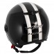 Jet Helmet Fever A-Pro Casco Black Sonicmotoshop Back