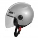 Jet Helmet Fever A-Pro Casco Silver Sonicmotoshop Side