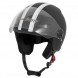 Jet Helmet Fever A-Pro Casco Matt Black Sonicmotoshop Front