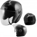 Duplex-Casco-Helmet-Motorcycle-Black-Nero-A-Pro-Sonic-Moto-Set