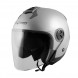 Duplex-Casco-Helmet-Motorcycle-Argento-Silver-A-Pro-Sonic-Moto-Front