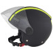 Jet Helmet Fever A-Pro Casco Nero Fluo Black Fluo Sonicmotoshop