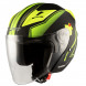 Jet Helmet York A-Pro Motorcycle Sonicmotoshop Black Yellow