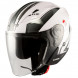 Jet Helmet York A-Pro Motorcycle Sonicmotoshop White Grey