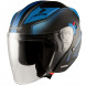 Jet Helmet York A-Pro Motorcycle Sonicmotoshop Black Blue