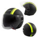 Jet Helmet Medley A-Pro Moto mat black fluo Sonicmotoshop Composit