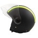 Jet Helmet Medley A-Pro Moto mat black fluo Sonicmotoshop Side