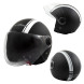 Jet Helmet Medley A-Pro Moto mat black white Sonicmotoshop Composit