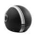 Jet Helmet Medley A-Pro Moto mat black white Sonicmotoshop Back
