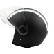 Jet Helmet Medley A-Pro Moto mat black white Sonicmotoshop Side
