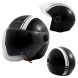 Jet Helmet Medley A-Pro Helmet black white Sonicmotoshop A-pro Composit