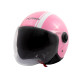 Jet Helmet Medley A-Pro Moto Pink White Sonicmotoshop Front