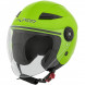 MIDWAYGREE - Casco jet in policarbonato Visiera Lunga Verde