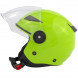 MIDWAYGREE - Casco jet in policarbonato Visiera Lunga Verde