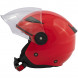 MIDWAYRED - Casco jet in policarbonato Visiera Lunga Rosso