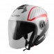 Openline-Helmet-Motorcycle-Red-White-Bianco-Rosso-Sonic-Moto-A-Pro-Front